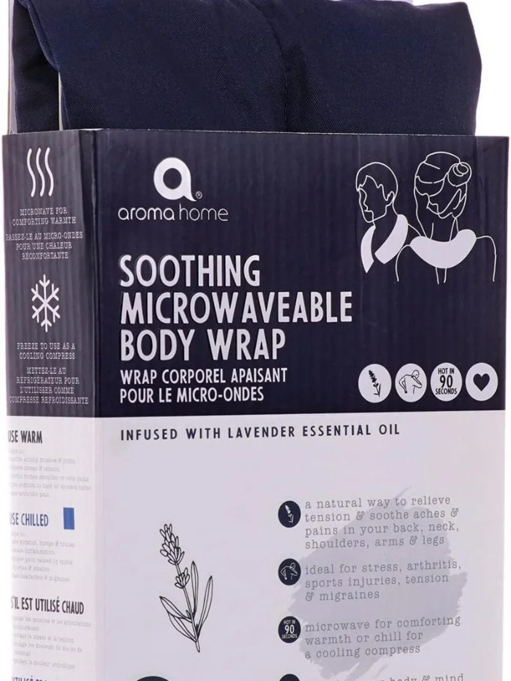 Aroma Home Soothing Body Wrap - Navy-NWT